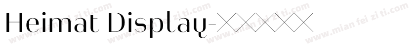 Heimat Display字体转换